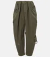 Loewe Cotton Cargo Pants In Deep Olive