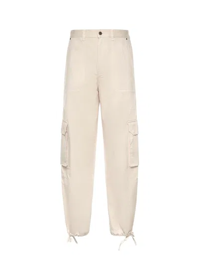 Loewe Cotton Cargo Pants In Brown
