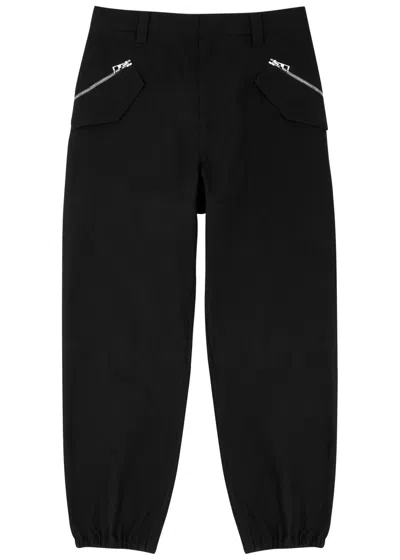 Loewe Cotton Cargo Trousers In Black