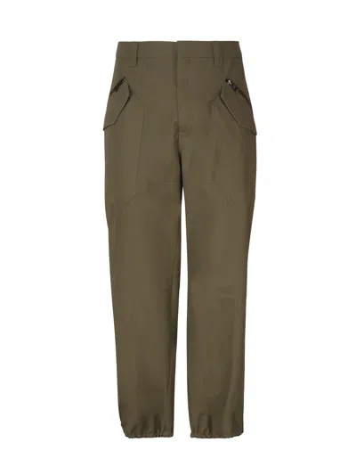 Loewe Cotton Cargo Trousers In Tea Dust Glaze