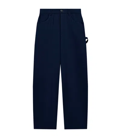 Loewe Cotton Carpenter Trousers In Blue
