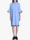Loewe Shirt Dress With Folded Cuffs And Side Slits