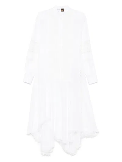 Loewe Cotton Chemisier Dress In White