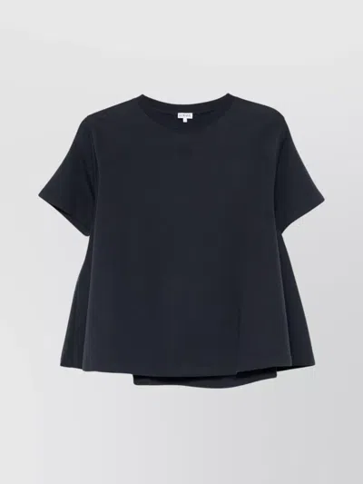 Loewe Cotton Crew Neck T-shirt With Flared Hem