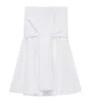Loewe Womens White Wrap-panel Flared Cotton Midi Skirt In White
