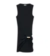 Loewe Cotton Draped Tank Top In Black