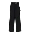 Loewe Draped Trousers In Cotton In Black