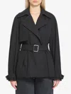 Loewe Cotton Gabardine Jacket In Black