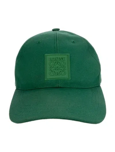 Pre-owned Loewe Cotton Green Baseball Cap