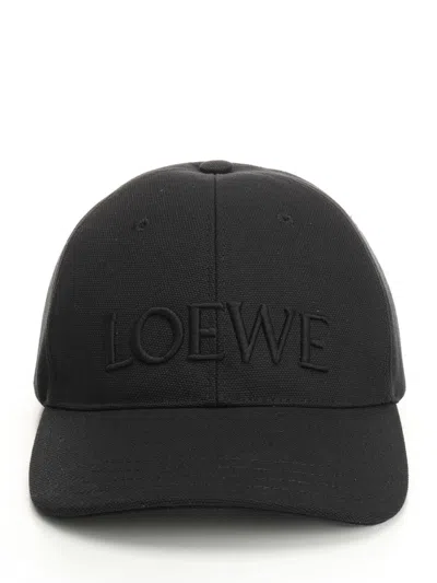 Loewe Cotton Hat Hats Black