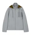 Loewe Cotton Hooded Jacket In Gray