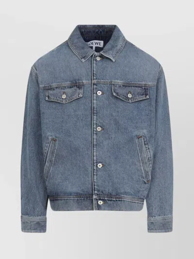 LOEWE COTTON JACKET BUTTONED POCKETS