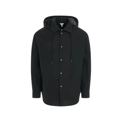 Loewe Cotton Jacket Shirt In Black