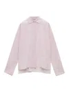 Loewe Womens Baby Light Pink Turn-up Long-sleeve Cotton-poplin Shirt In Pink & Purple