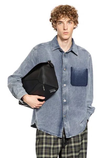 LOEWE COTTON LINEN LONG SLEEVE SHIRT