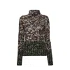 Loewe Jersey Turtleneck Sweater In Green