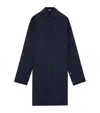 Loewe Cotton Mini Shirt Dress In Blue