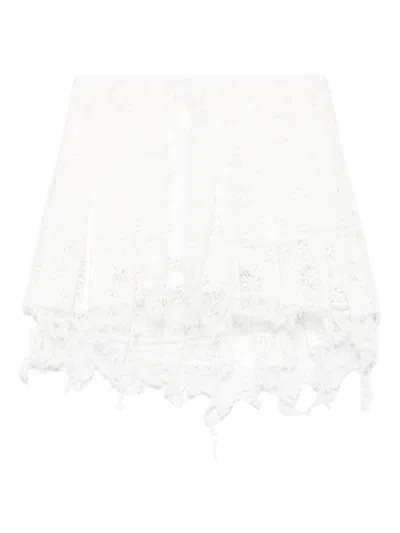 Loewe Cotton Mini Skirt In White