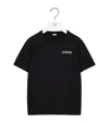 Loewe Logo-embroidered Cotton-jersey T-shirt In Black
