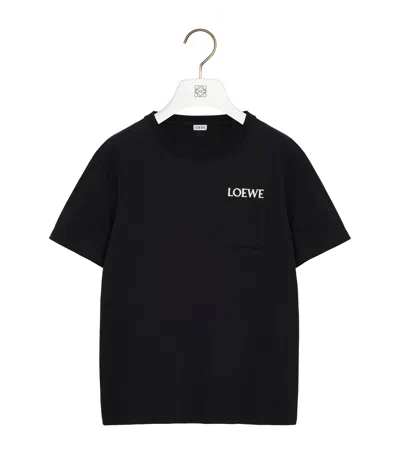 LOEWE COTTON POCKET LOGO T-SHIRT