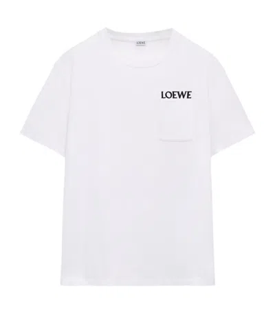 LOEWE COTTON POCKET LOGO T-SHIRT