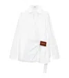 Loewe Cotton Poplin Draped Shirt