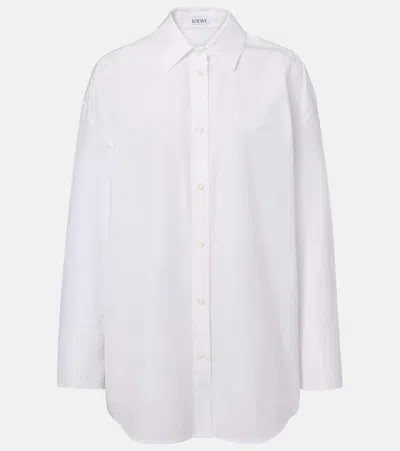 Loewe Cotton Poplin Shirt In White
