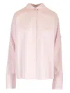 Loewe Cotton Poplin Shirt Classic Rose In Pink