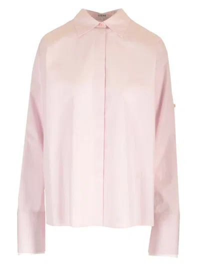 Loewe Cotton Poplin Shirt Classic Rose