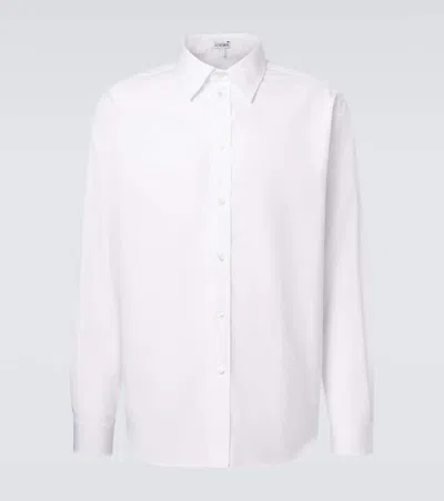 Loewe Cotton Poplin Shirt In Purple