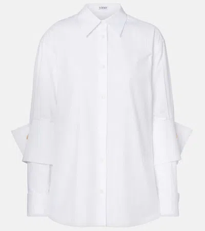 Loewe Cotton Poplin Shirt In White