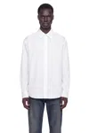 Loewe Cotton-blend Button-down Shirt In White