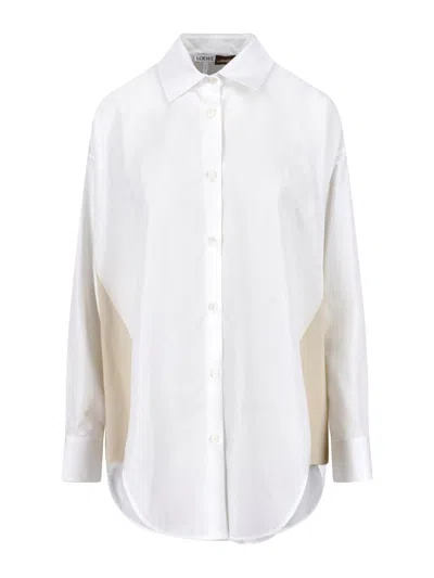 Loewe Cotton Poplin Shirt In White