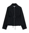 Loewe Womens Black Drawstring-waist Cotton-blend Jacket In Black