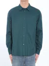Loewe Cotton Shirt With Applied Pocket And Pointed Collar