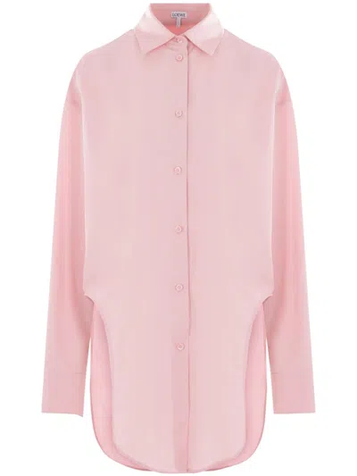 Loewe Cotton Shirt In Pink