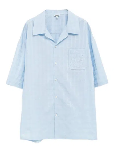 Loewe Cotton Shirt In Blue