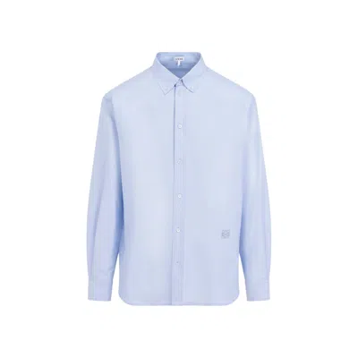 Loewe Men's Cotton Shirt In Blue