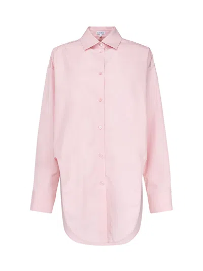 Loewe Cotton Shirt In Pink