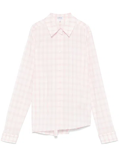 Loewe Cotton Shirt In Pink