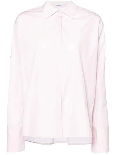 Loewe Women's Cotton Shirt In Pink