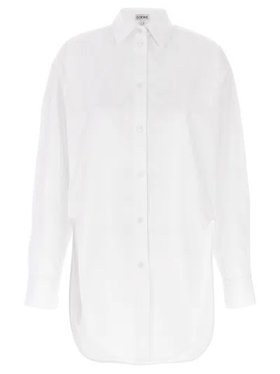 Loewe Cotton Shirt Shirt And Blouse White