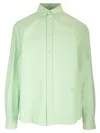 Loewe Cotton Shirt Shirts Green In Green