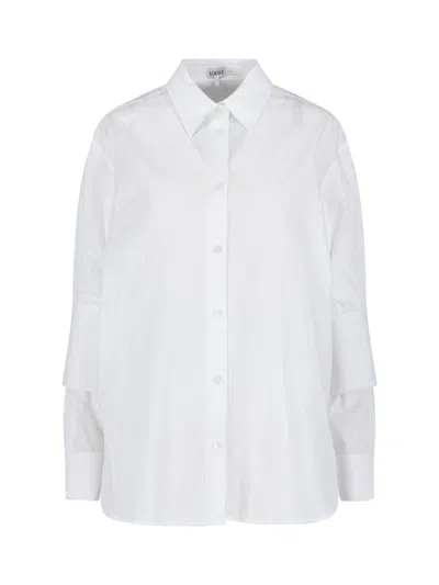 Loewe Cotton Shirt In White