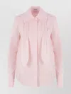 Loewe Womens Pink Long-sleeve Intergrated-tie Cotton-poplin Shirt In Pink
