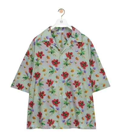 Loewe Cotton-silk-blend Floral Shirt