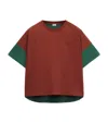 Loewe Cotton-silk Box-fit T-shirt In Brown