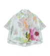 Loewe Short Sleeve Trapeze Shirt In Cotton And Silk
