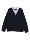 Loewe Cotton Sweatshirt In Blue