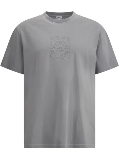Loewe Cotton T-shirt In Grey